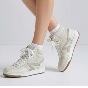 Rag & Bone Icons Retro Court Mid Frost Nubuck 39(8.5) Off White Leather Suede